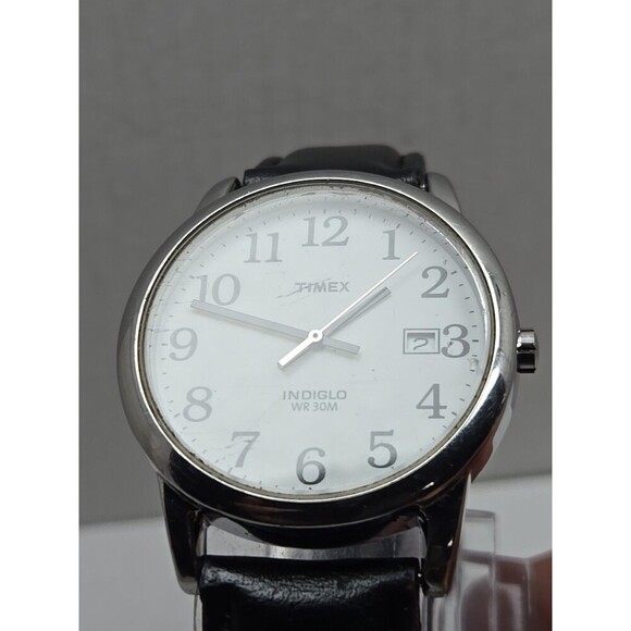 Timex Easy Reader Day Indiglo Two Tone 35mm Quartz Watch New Battery WR 30M - Picture 4 of 13
